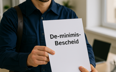 Ihr Förderbescheid kommt nicht zufällig – diese Programme basieren auf der De-minimis-Beihilfe